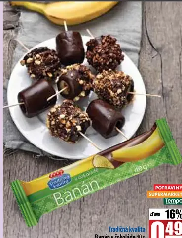 Tradičná kvalita Banán v čokoláde