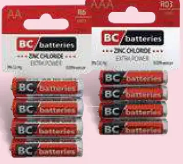 BC batteries AAA