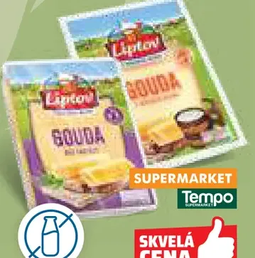 Gouda porciované plátky