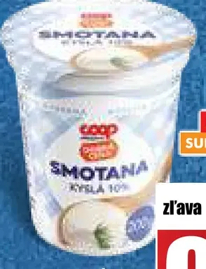 Kyslá smotana smotana 10%