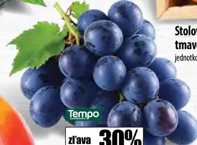 Stolové hrozno tmavé voľné