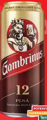 Cambrinus plná 12 plechovka
