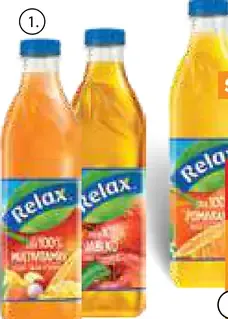 Relax 100% džús multivitamín, jablko, pomaranč