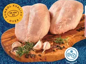 Hyza Kuracie prsia s kosťou a kožou chladené