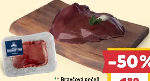 Bravčová pečeň Mäsiarov výber