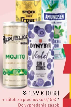 Dynybyl, Amundsen, Fernet, Božkov, Millhill alkoholicé nápoje