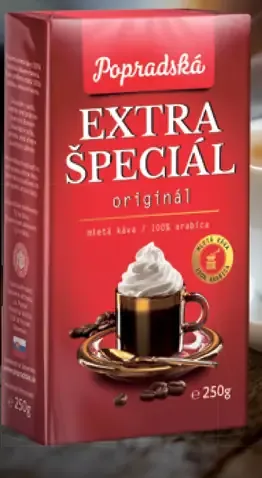 Popradská Extra špeciál originál mletá káva