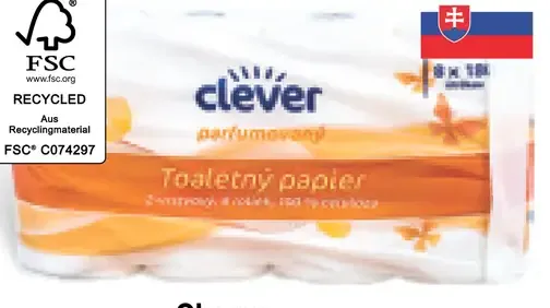 Clever toaletný papier