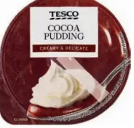 Tesco dezert s kakaovou príchuťou so šľahačkou