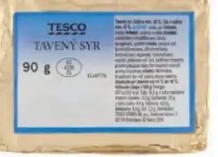 Tesco tavený syr