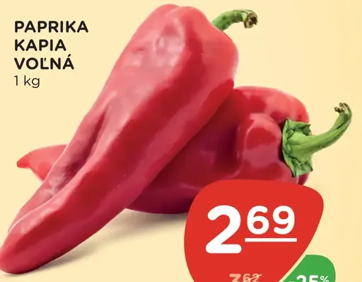 Paprika kápia voľná