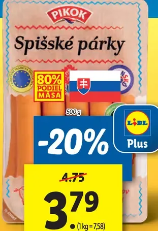 Pikok Spišské párky