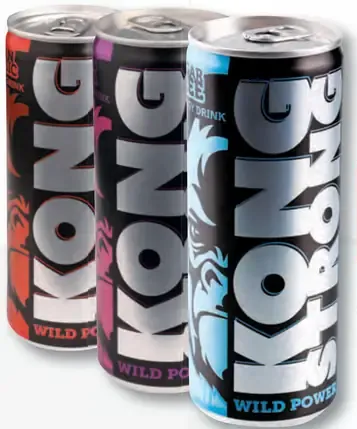 KONG Strong energetický nápoj plechovka