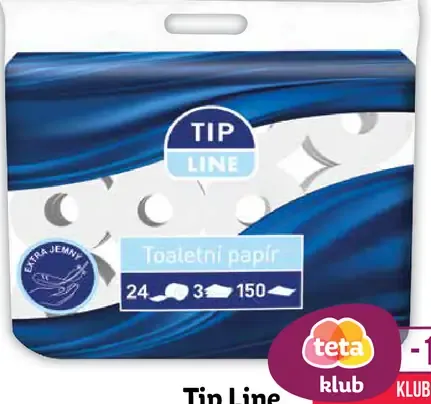 Tip Line 3-vrstvový toaletný papier