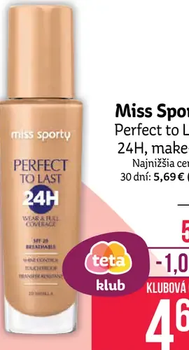 Miss Sporty Perfect to Last 24H Make-Up