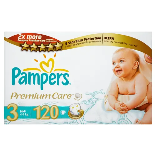 Pampers Premium Care Plienky 3 midi