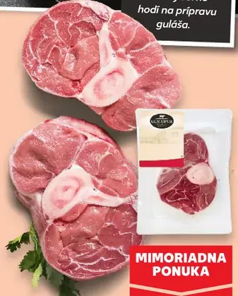 Hovädzia nožina s kosťou plátky