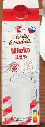 Čerstvé mlieko 3,6 %