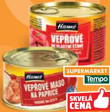 Hamé Vepřové mäso v paprike