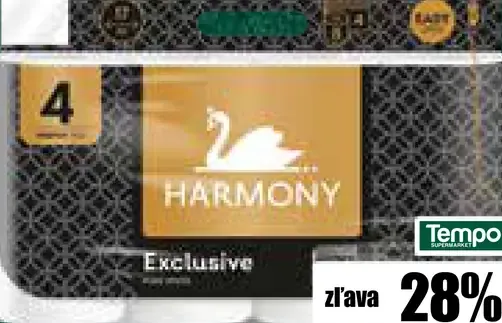 Harmony Exclusive Pure 4-vrstvový toaletný papier