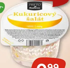 Šalát kukuricový