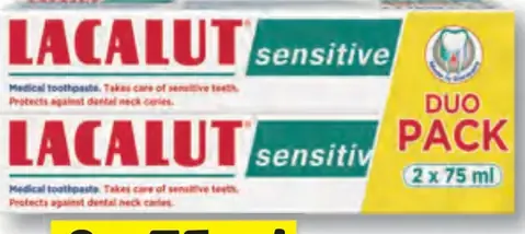 Lacalut Sensitive zubná pasta na citlivé zuby