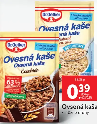 Dr. Oetker Ovsená kaša višne