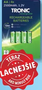 Tronic Nabíjateľné batérie