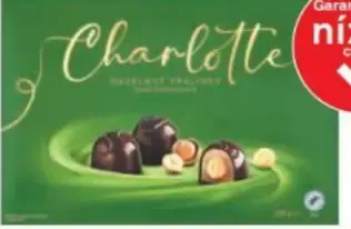 Charlotte bonbóny z horkej čokolády s náplňou s lieskovými orieškami