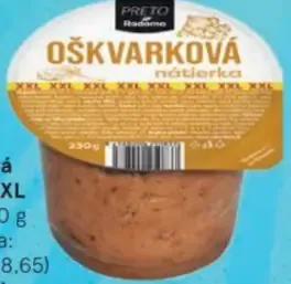 Preto Radoma oškvarková nátierka XXL