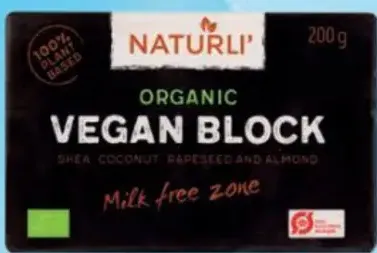 Naturli' Bio Vegan Block 75 %
