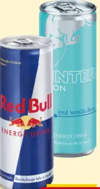 Red Bull plechovka energetický nápoj rôzne druhy