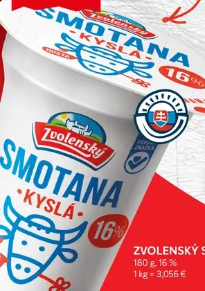 Zvolenský Smotana kyslá