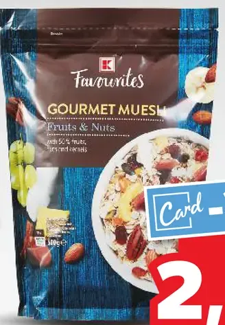 Favorites Ovocno-orieškové müsli