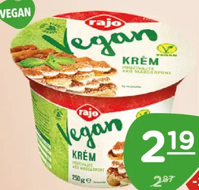Rajo krém a la mascarpone vegan