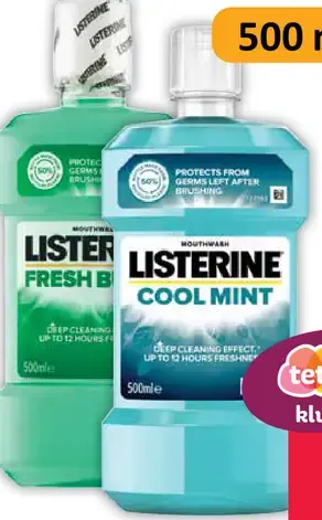 Listerine ústna voda vybrané druhy