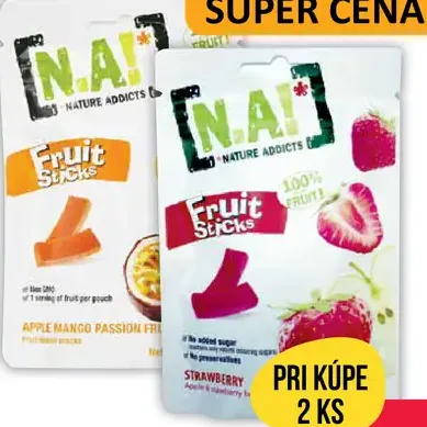 N.A! ovocné tyčinky