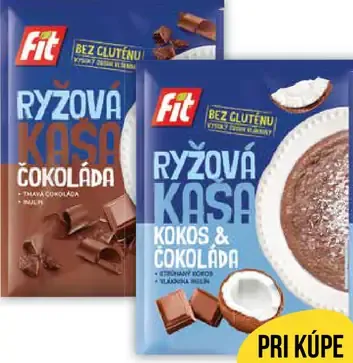 Fit ryžová kaša čokoládová