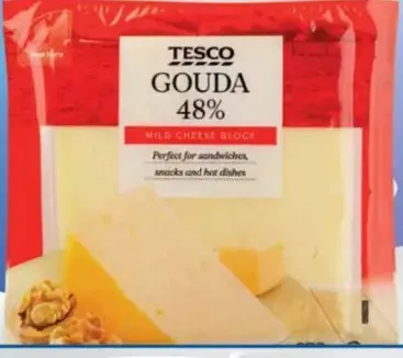 Tesco gouda plátky 48 %