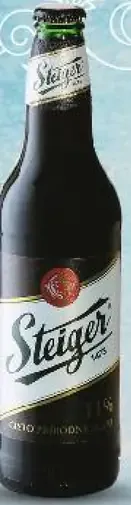 Steiger tmavé pivo plechovka