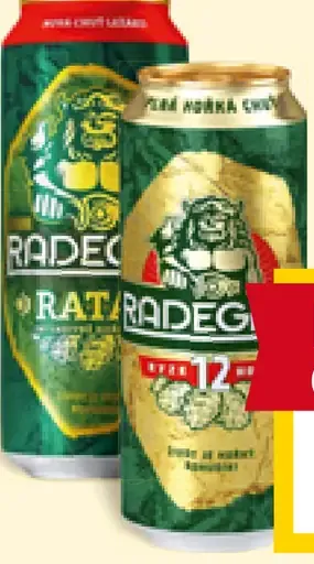 Radegast svetlé pivo 12% Ratar plechovka