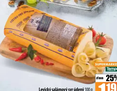 Levicý salámový syr údený