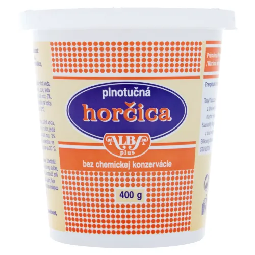 Alba Plus Horčica plnotučná
