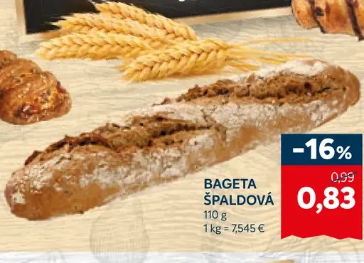 Bageta špaldová
