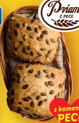 Žemľa s tekvicovými jadierkami