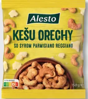 Alesto Kešu orechy so syrom Parmigiano Reggiano