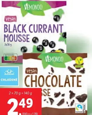 Vemondo Vegánska ovocná/čokoládová pena