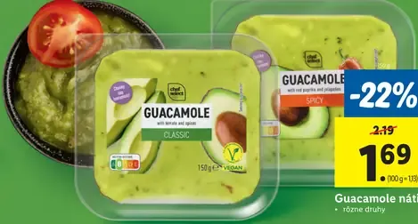 Chef Select Guacamole nátierka Classic