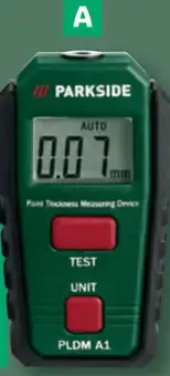 Parkside Merač hrúbky laku/digitálny tachometer