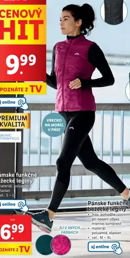 Crivit Dámske funkčné bežecké legíny